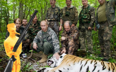 Bobard « Rambo Poutine » : Poutine chasse le tigre pendant ses vacances